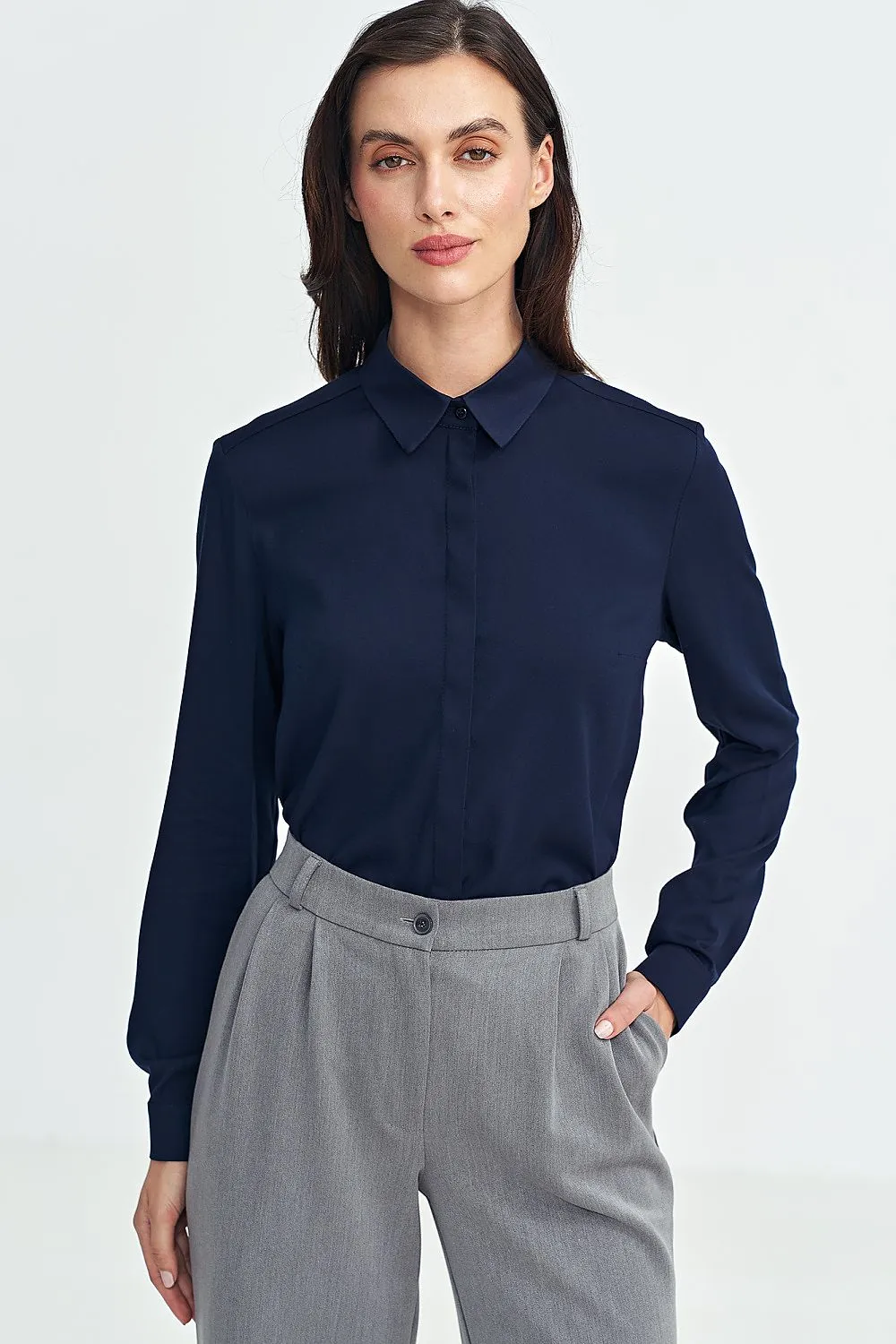 Refined Long-Sleeve Viscose Shirt