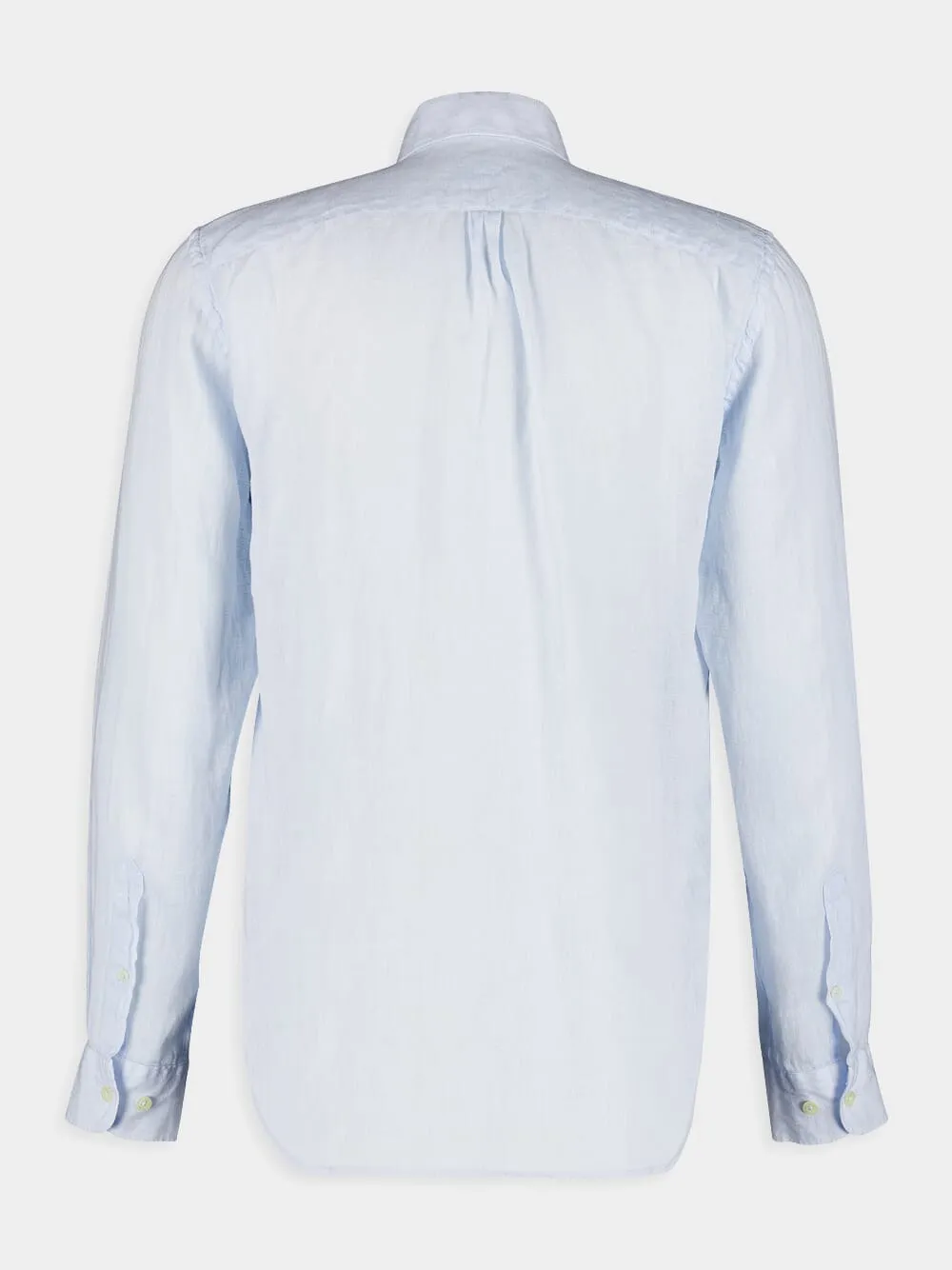 Regular Fit Light Blue Linen Shirt