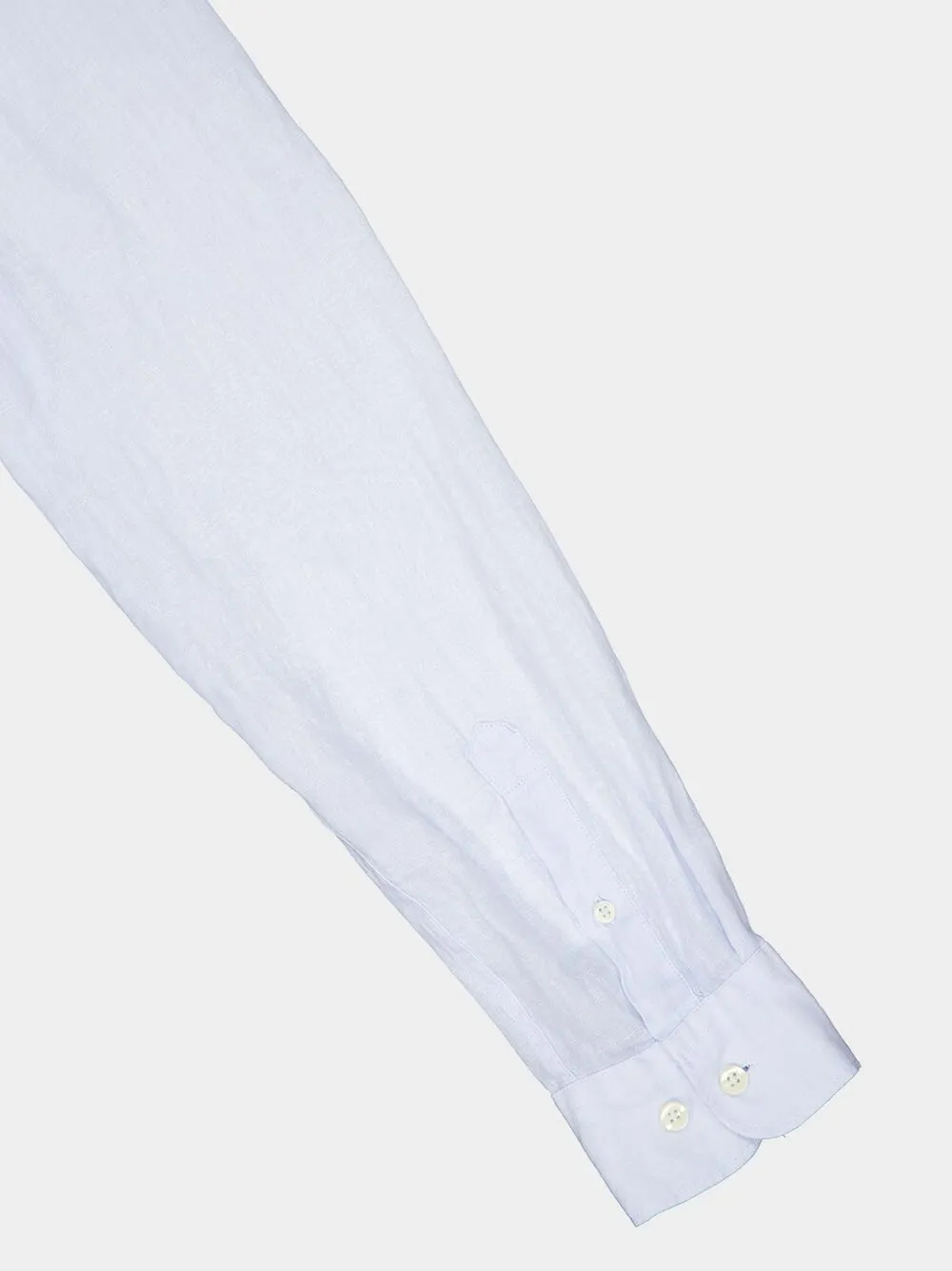 Regular Fit Light Blue Linen Shirt
