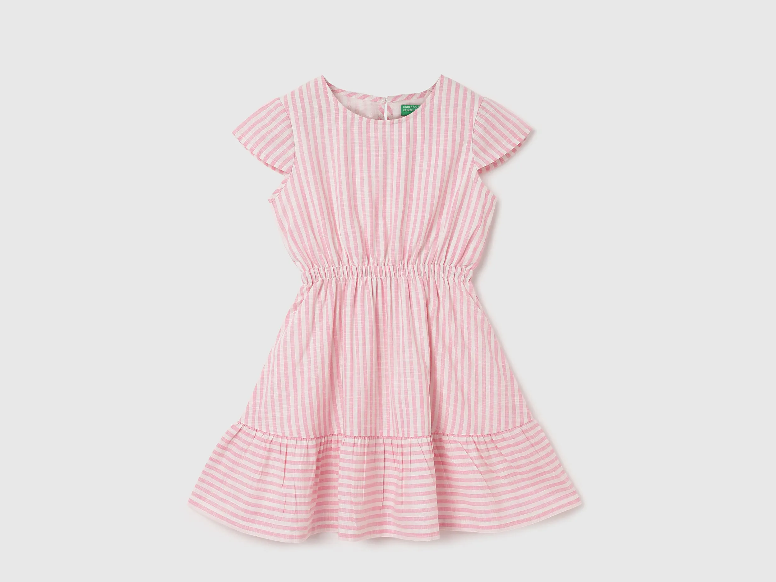 Regular Fit Round Neck Striped Dresses