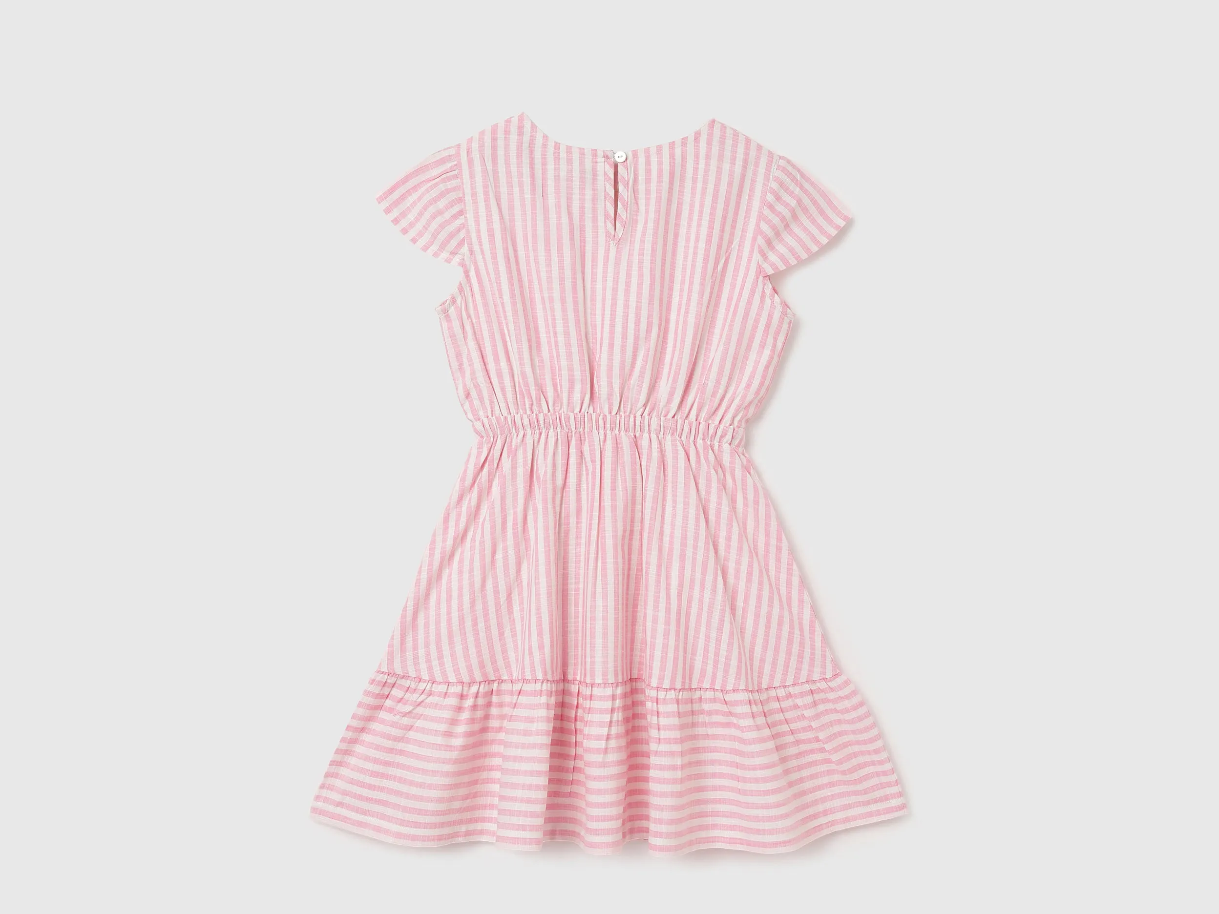 Regular Fit Round Neck Striped Dresses
