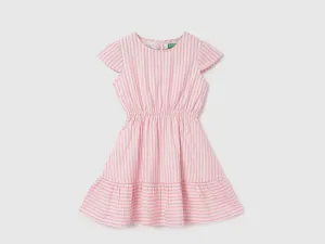 Regular Fit Round Neck Striped Dresses