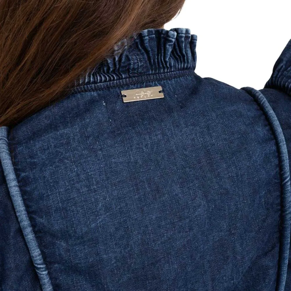 Replay Women's Atelier Replay Denim Shirt with Ruffles