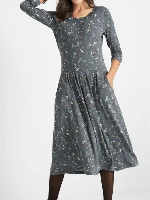 Retro Casual Literary Print Women'S Long Skirt