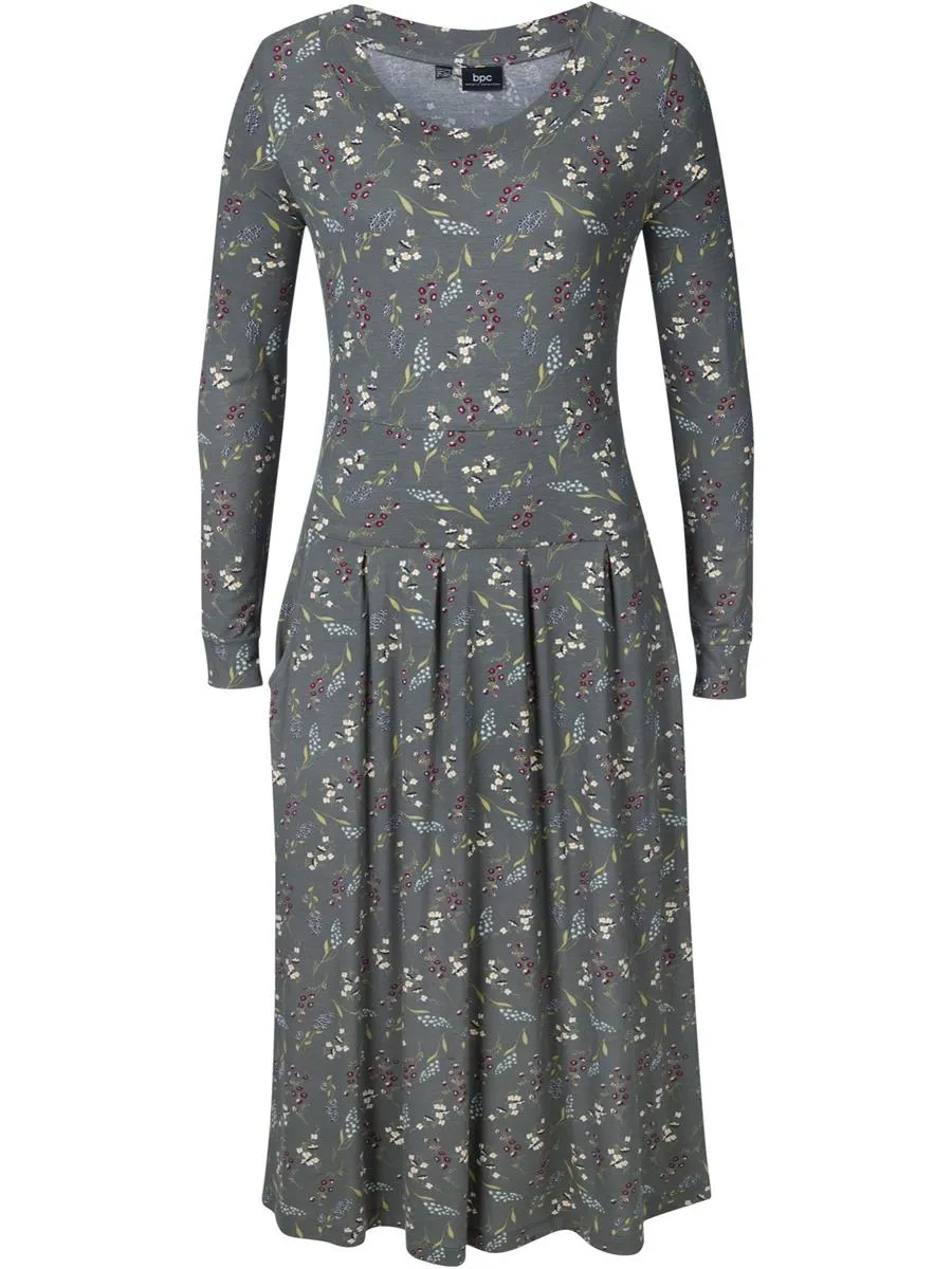 Retro Casual Literary Print Women'S Long Skirt
