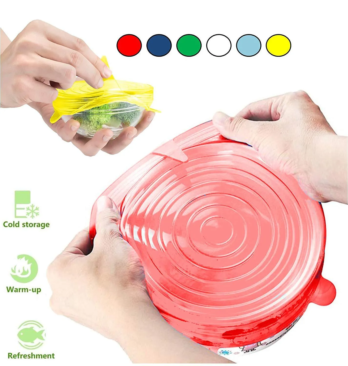 REUSABLE UNIVERSAL STRETCH LIDS-  🔥50% OFF - TODAY ONLY🔥