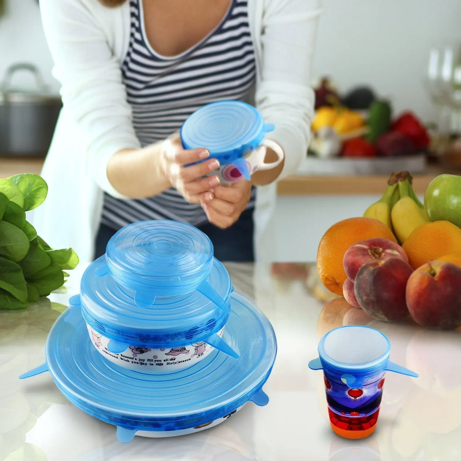 REUSABLE UNIVERSAL STRETCH LIDS-  🔥50% OFF - TODAY ONLY🔥