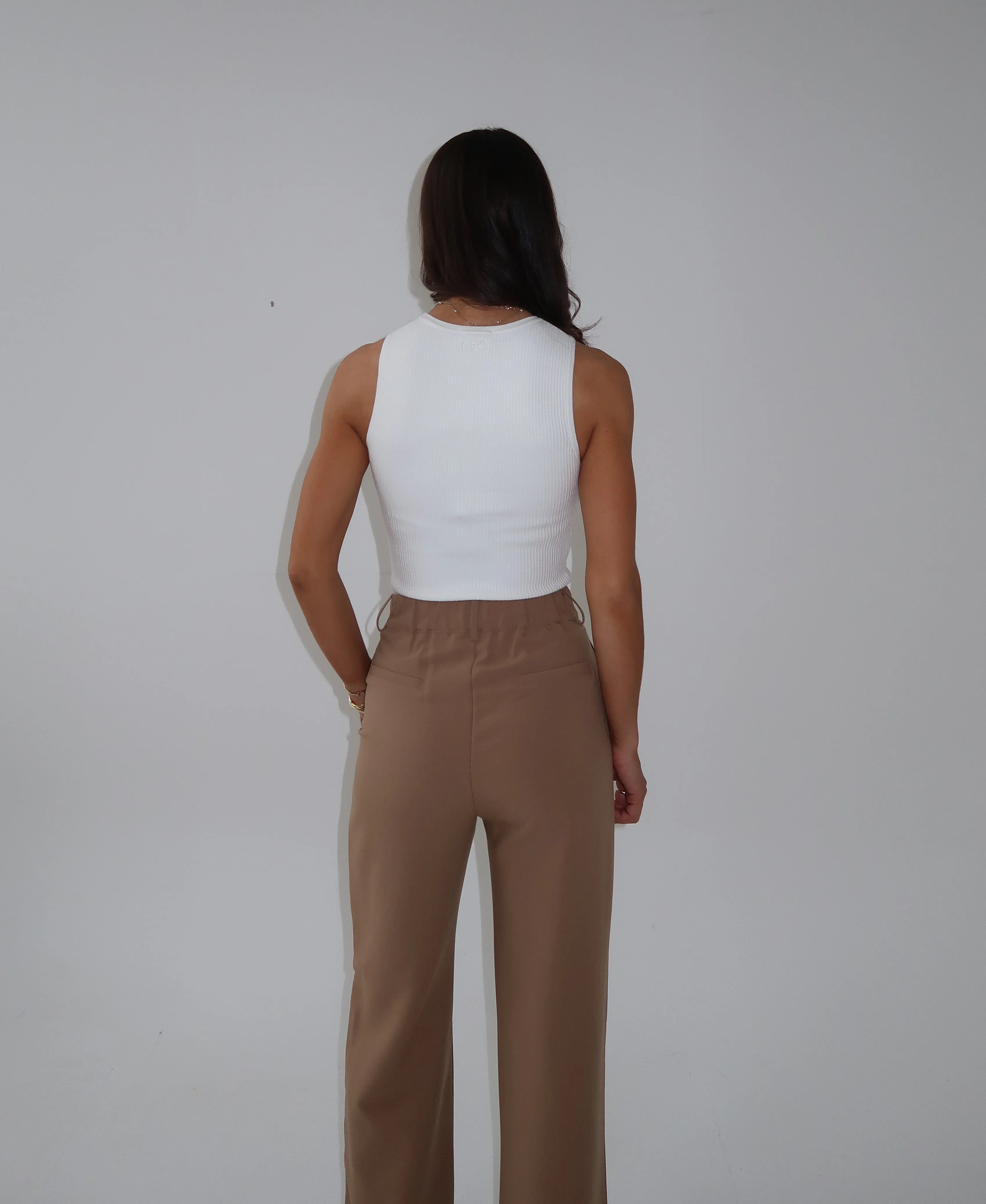 Ribbed racer vest