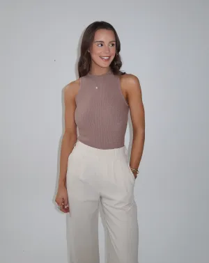 Ribbed racer vest