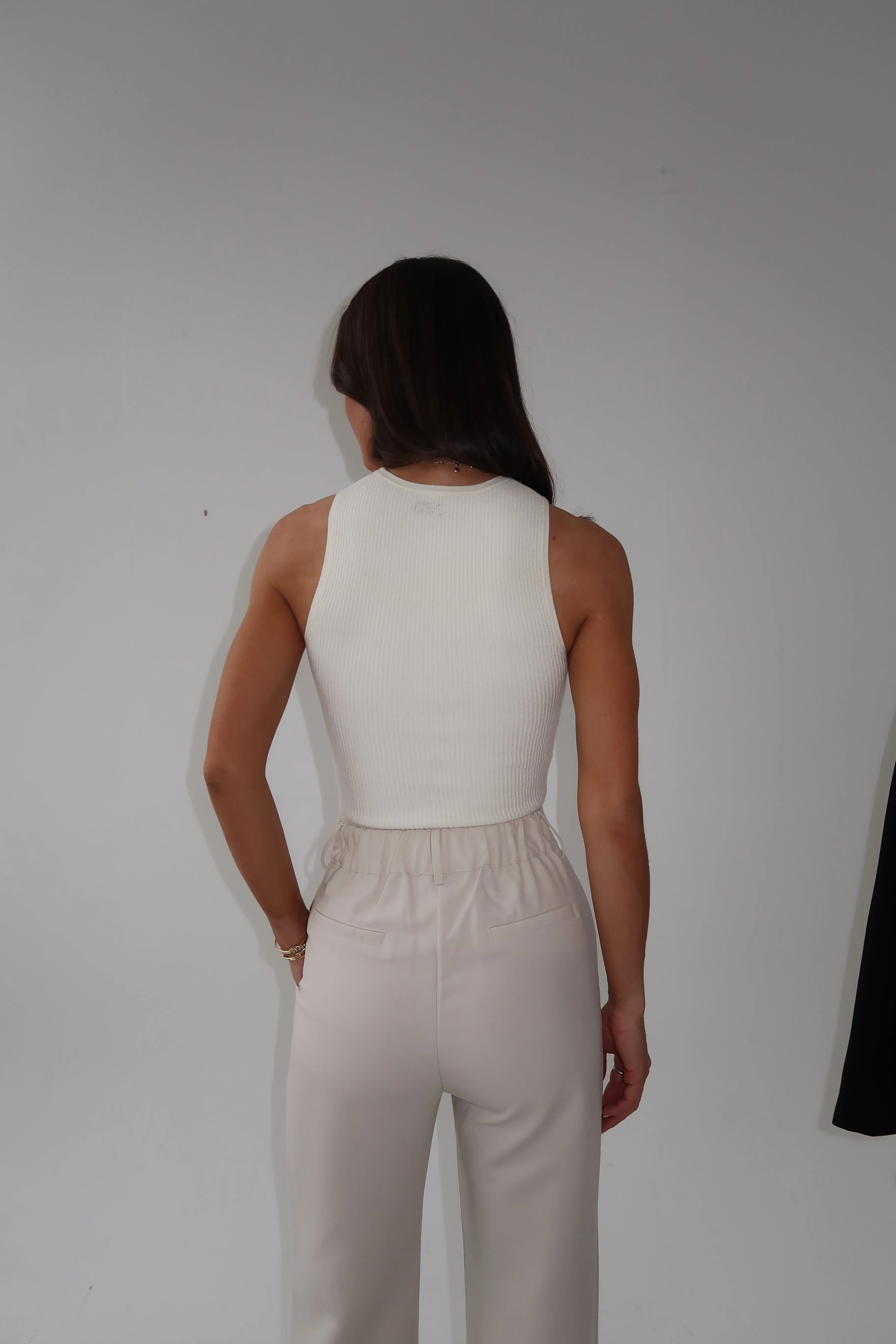 Ribbed racer vest