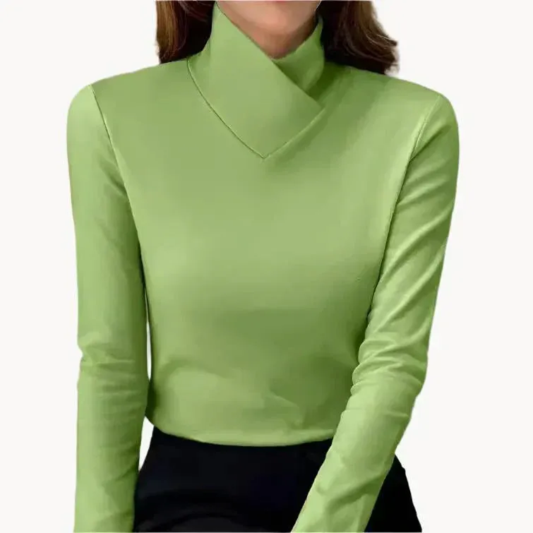 Riona™ | Elegant High-Neck Sweater