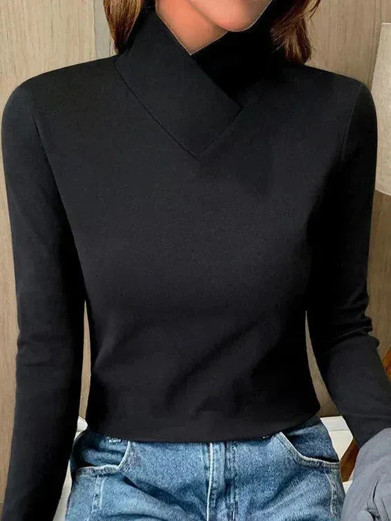 Riona™ | Elegant High-Neck Sweater