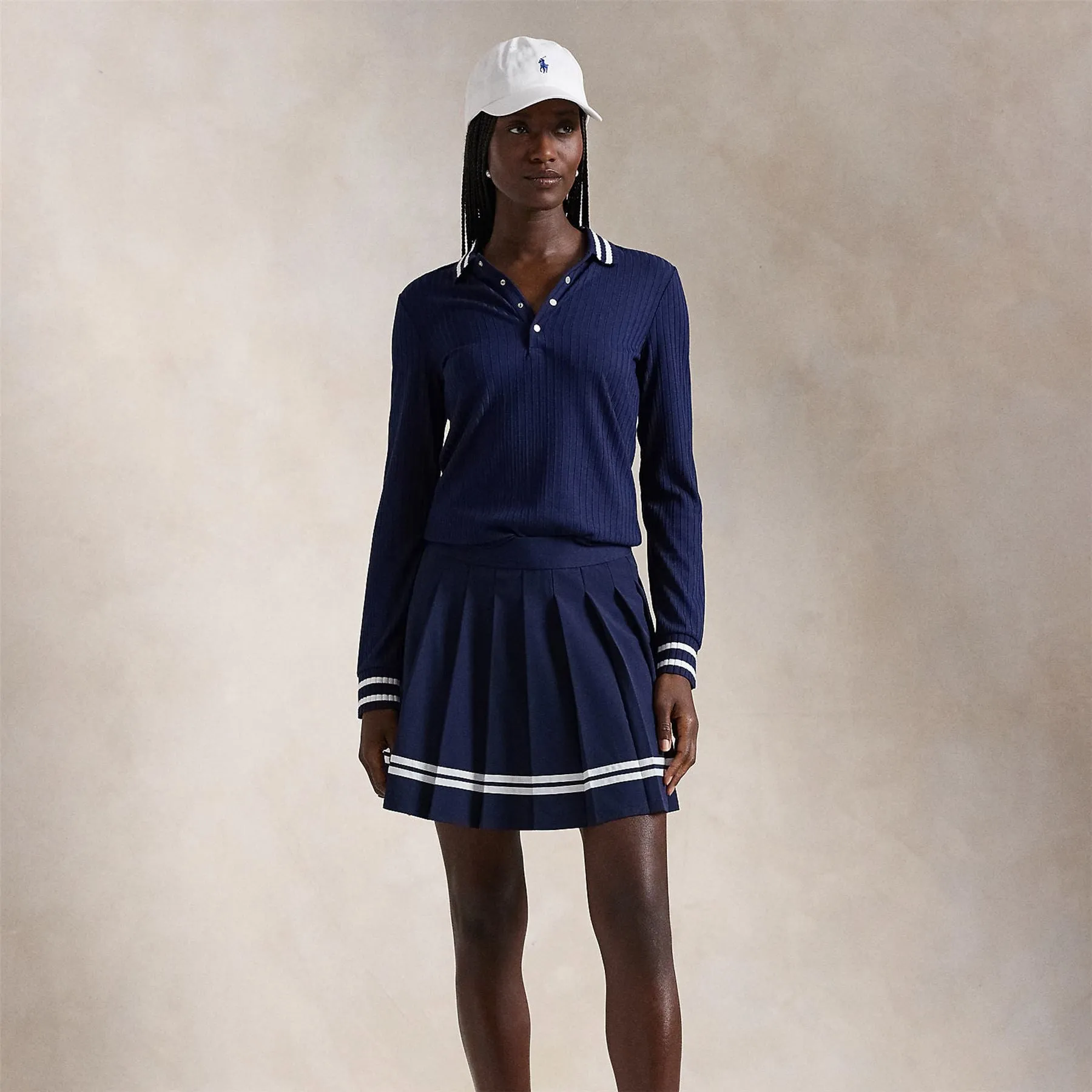RLX Drop Needle Polo Refined Navy