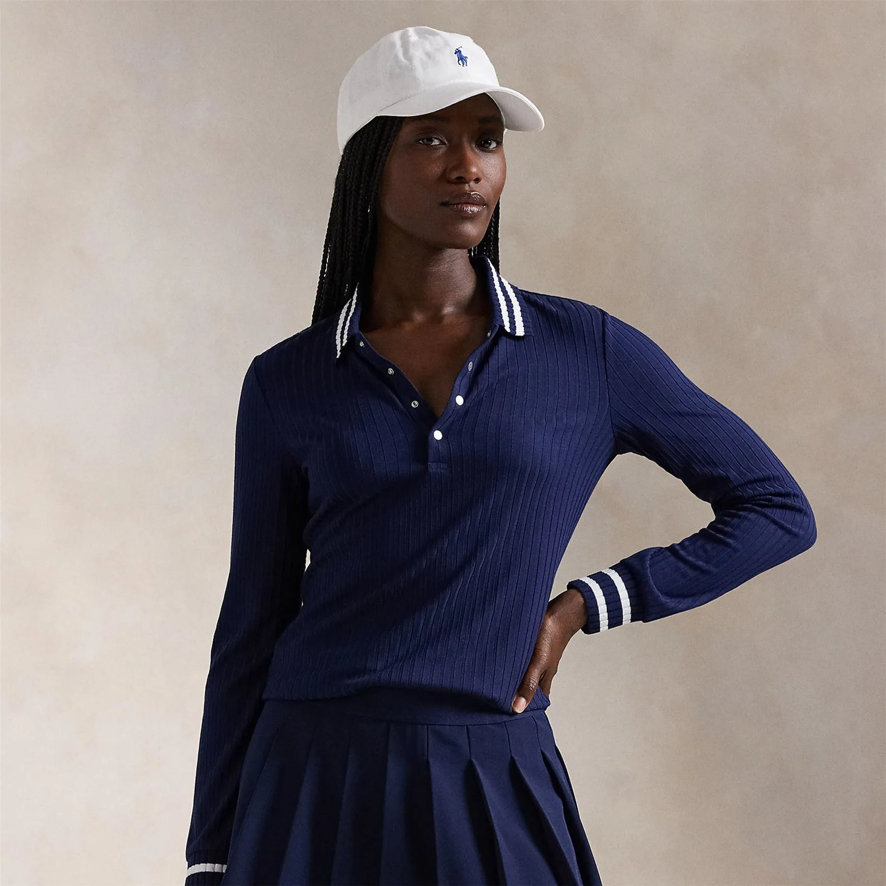 RLX Drop Needle Polo Refined Navy
