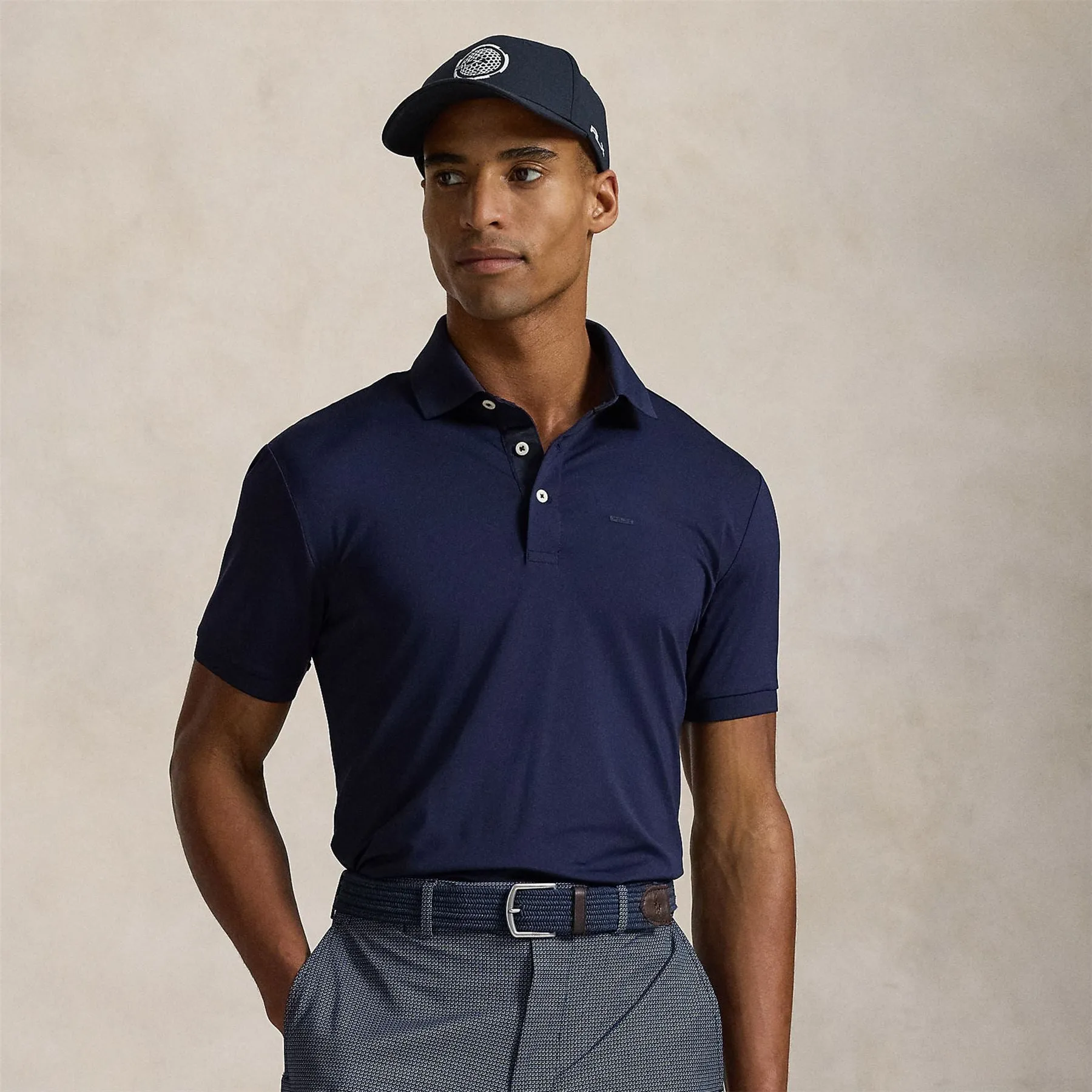 RLX Tailored Fit Airflow Jersey Polo Refined Navy
