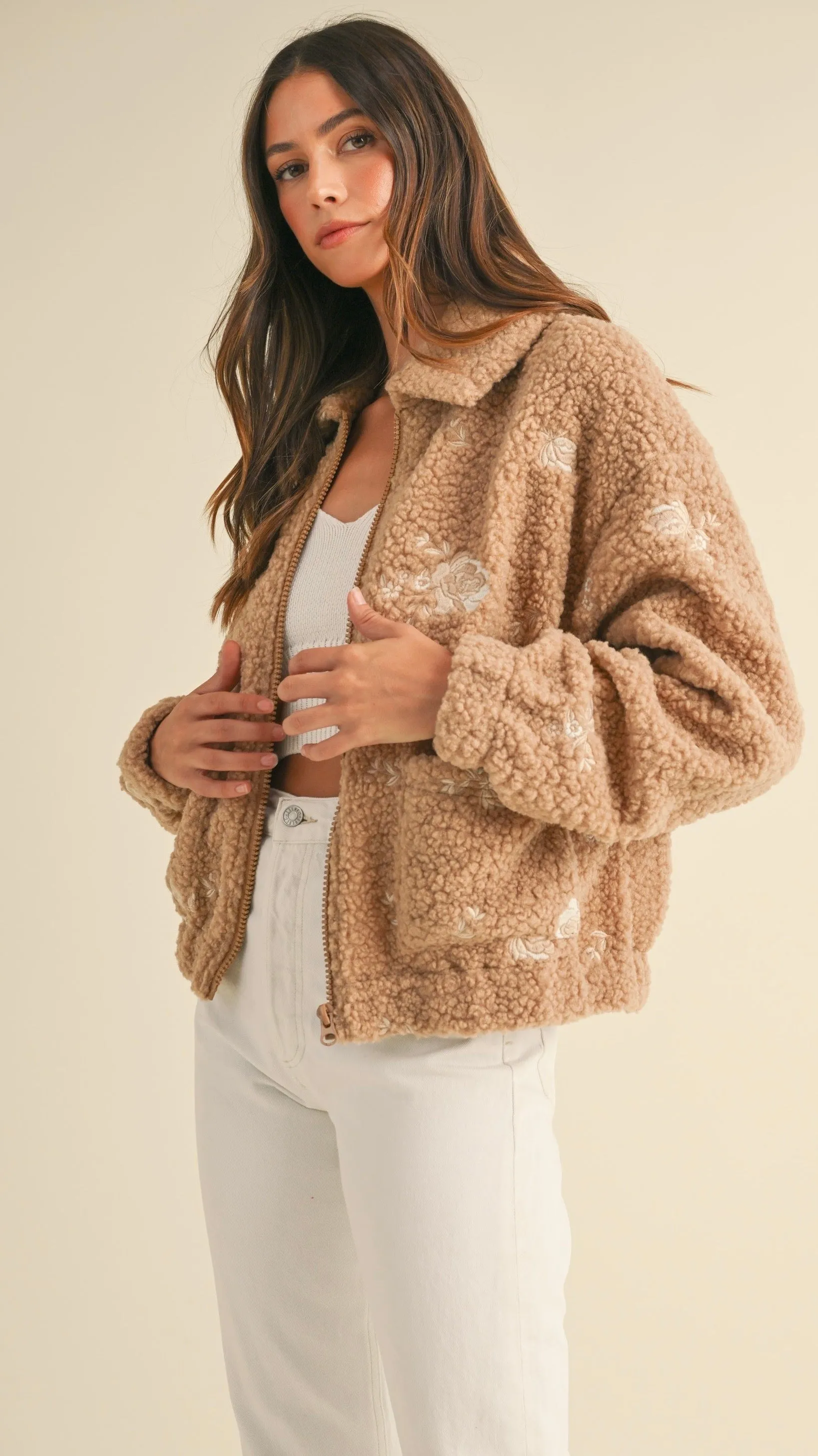 Rosemary Embroidered Fleece