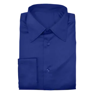 Royal Blue Stretch Cotton Custom Shirt