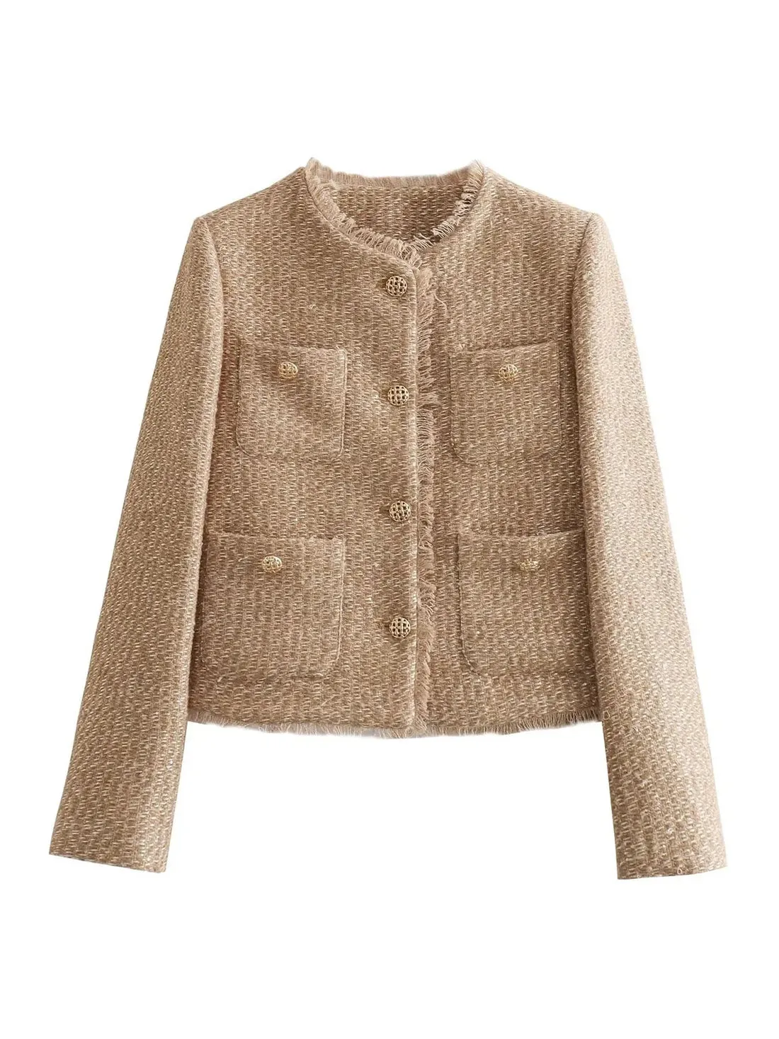 Ruby | Tweed Blazer met Knopen