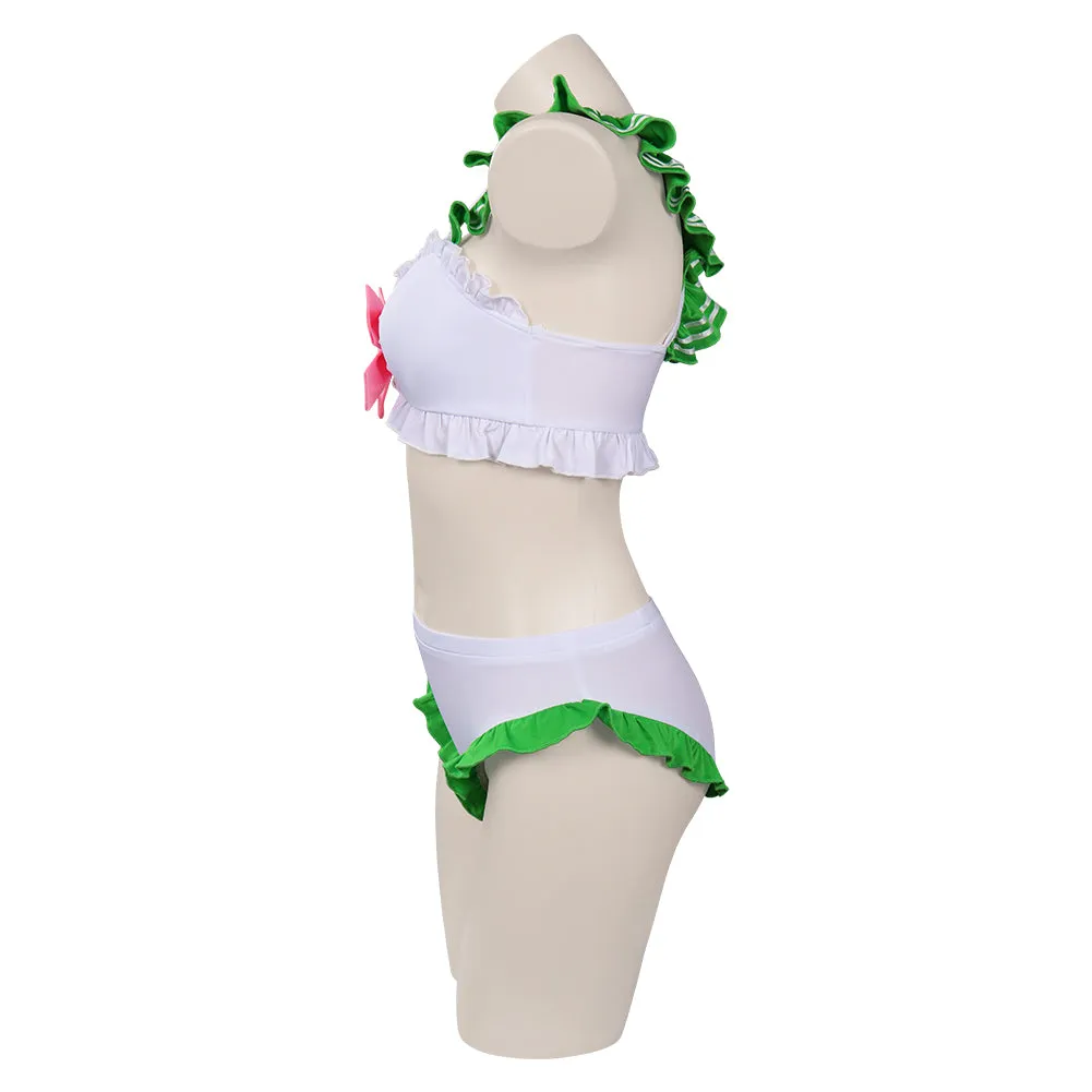 Sailor Moon Kino Makoto Swimsuit Cosplay Costume Bikini Top Shorts Swimwear Outfits Halloween Suit