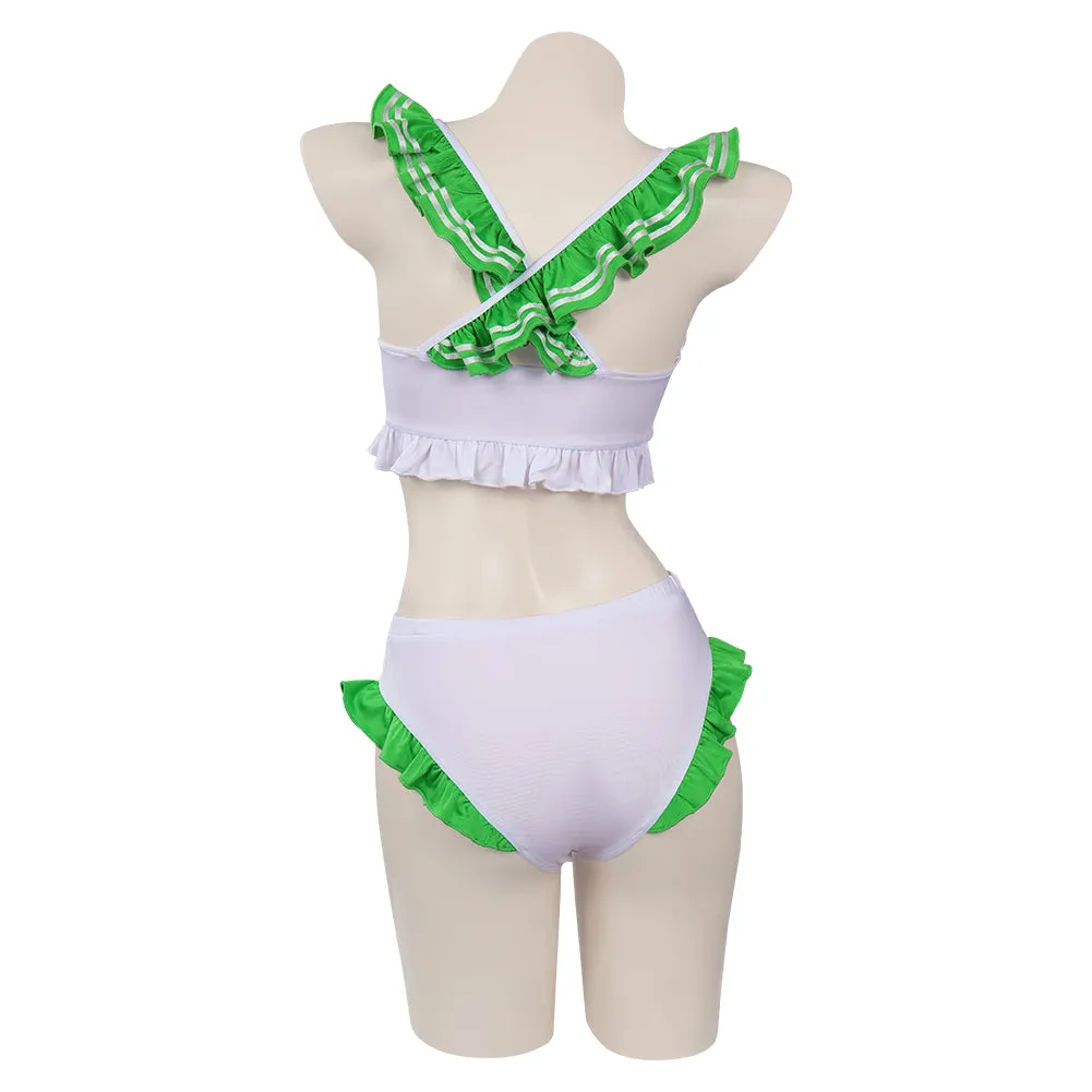 Sailor Moon Kino Makoto Swimsuit Cosplay Costume Bikini Top Shorts Swimwear Outfits Halloween Suit