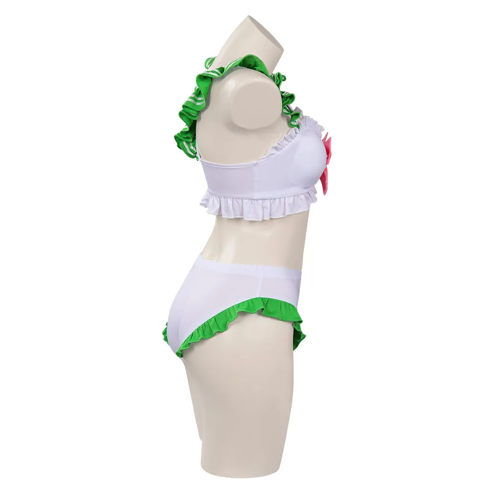 Sailor Moon Kino Makoto Swimsuit Cosplay Costume Bikini Top Shorts Swimwear Outfits Halloween Suit