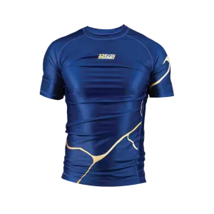 Scramble Kintsugi Rash Guard - Blue