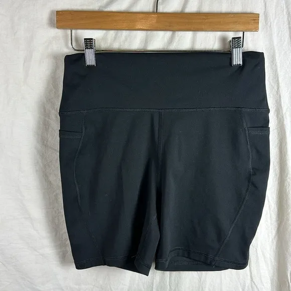 Seaav 5&quot; Biker Black Short with pockets Size large