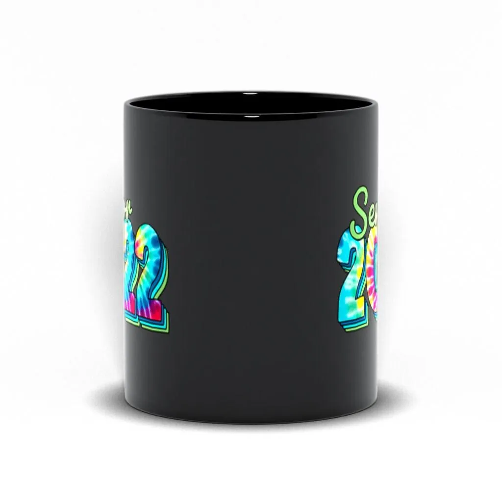 Senior 2022 Black Mugs Dye Color T-Shirts,2022 Graduates, Graduation 2022, Senior Class Of 2022,Graduation