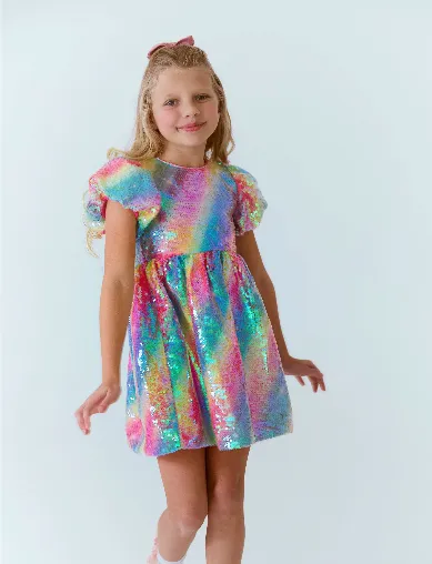 Sequin Rainbow Shimmer Dress