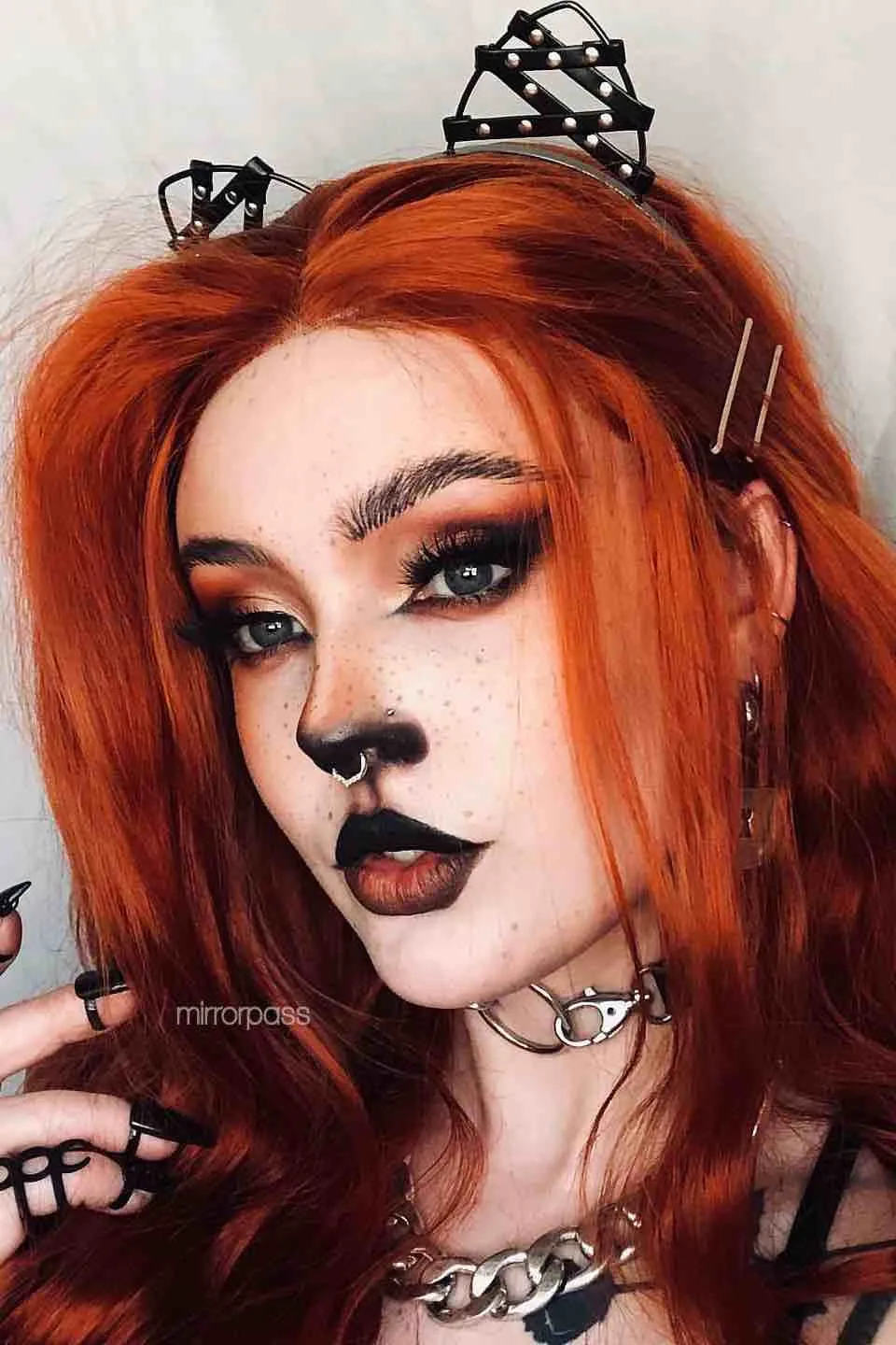 Serafina｜Synthetic Swiss Lace Front Wig