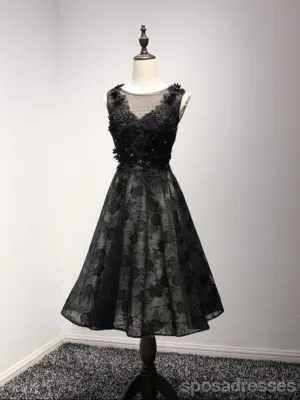 Sexy Open Back Black Homecoming Prom Dresses, Little Black Dress,  Short Party Prom Dresses, Perfect Homecoming Dresses, CM207