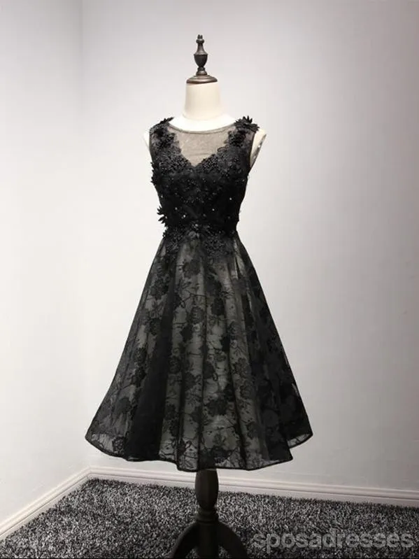 Sexy Open Back Black Homecoming Prom Dresses, Little Black Dress,  Short Party Prom Dresses, Perfect Homecoming Dresses, CM207