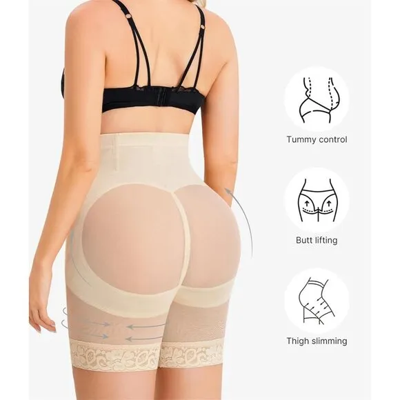 Shapewear Tummy Body Shaper Waisted Panties Shapewear Shorts Thigh Slimm…