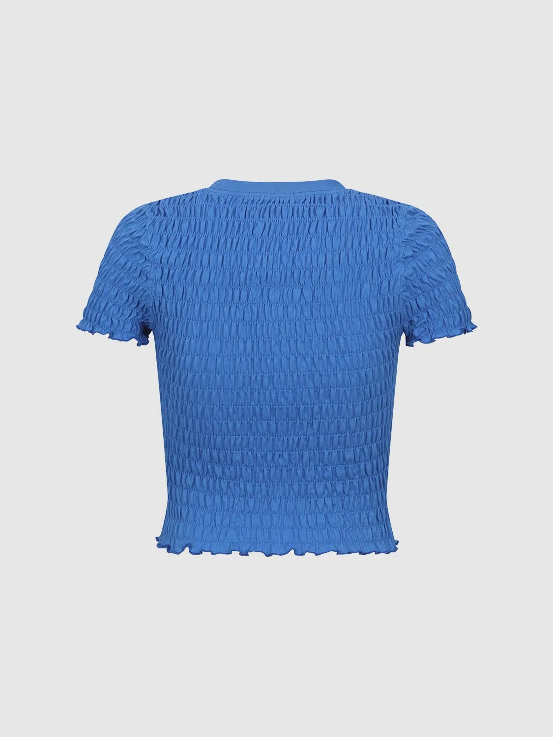 Shirred Short Sleeve T-Shirts