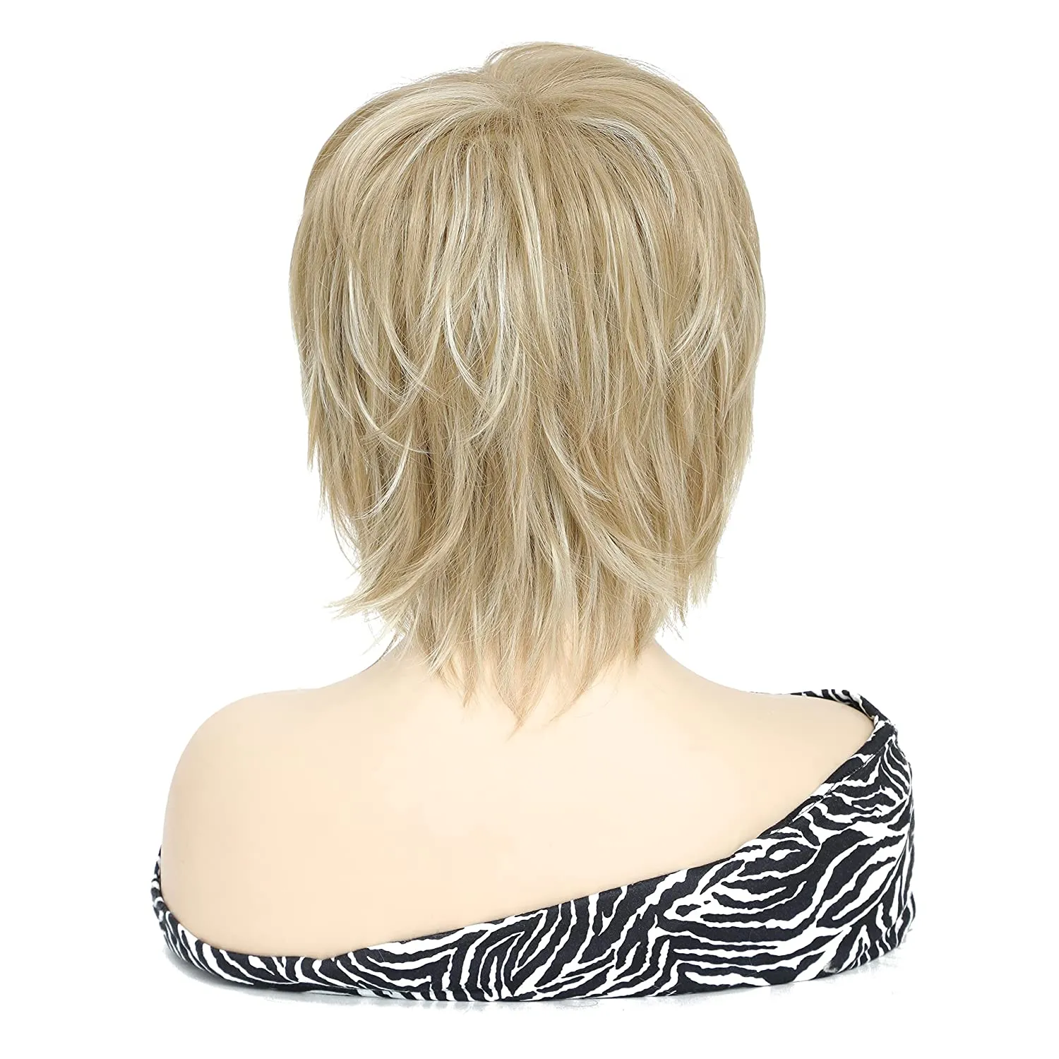 Short Bob Blonde Pixie Cut Layered Hair Wig