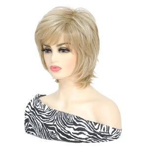 Short Bob Blonde Pixie Cut Layered Hair Wig