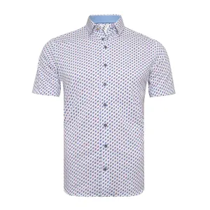 Short-sleeve knitted shirt
