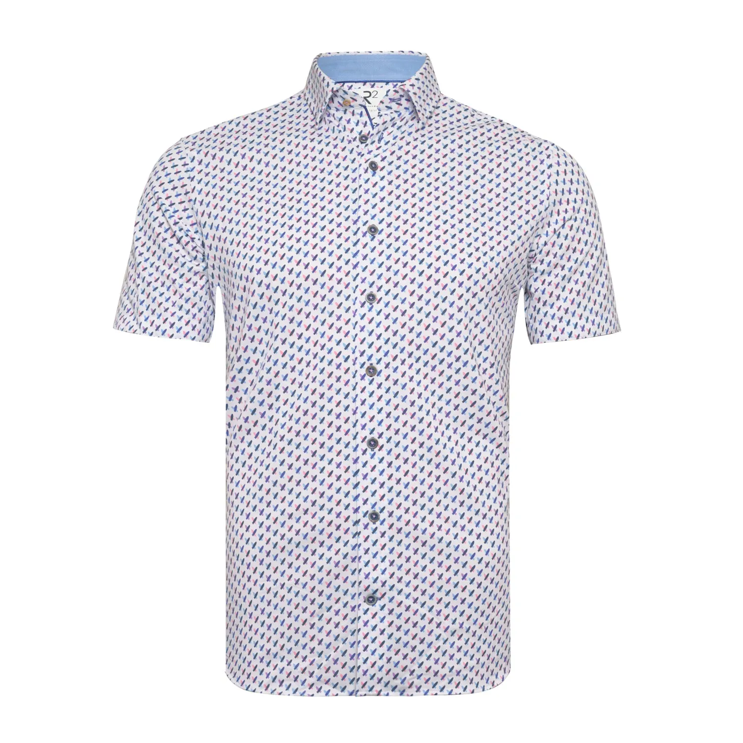 Short-sleeve knitted shirt