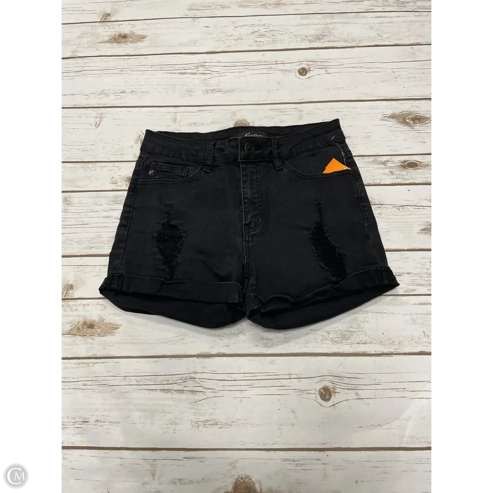 Shorts By Kancan In Black Denim, Size: 4