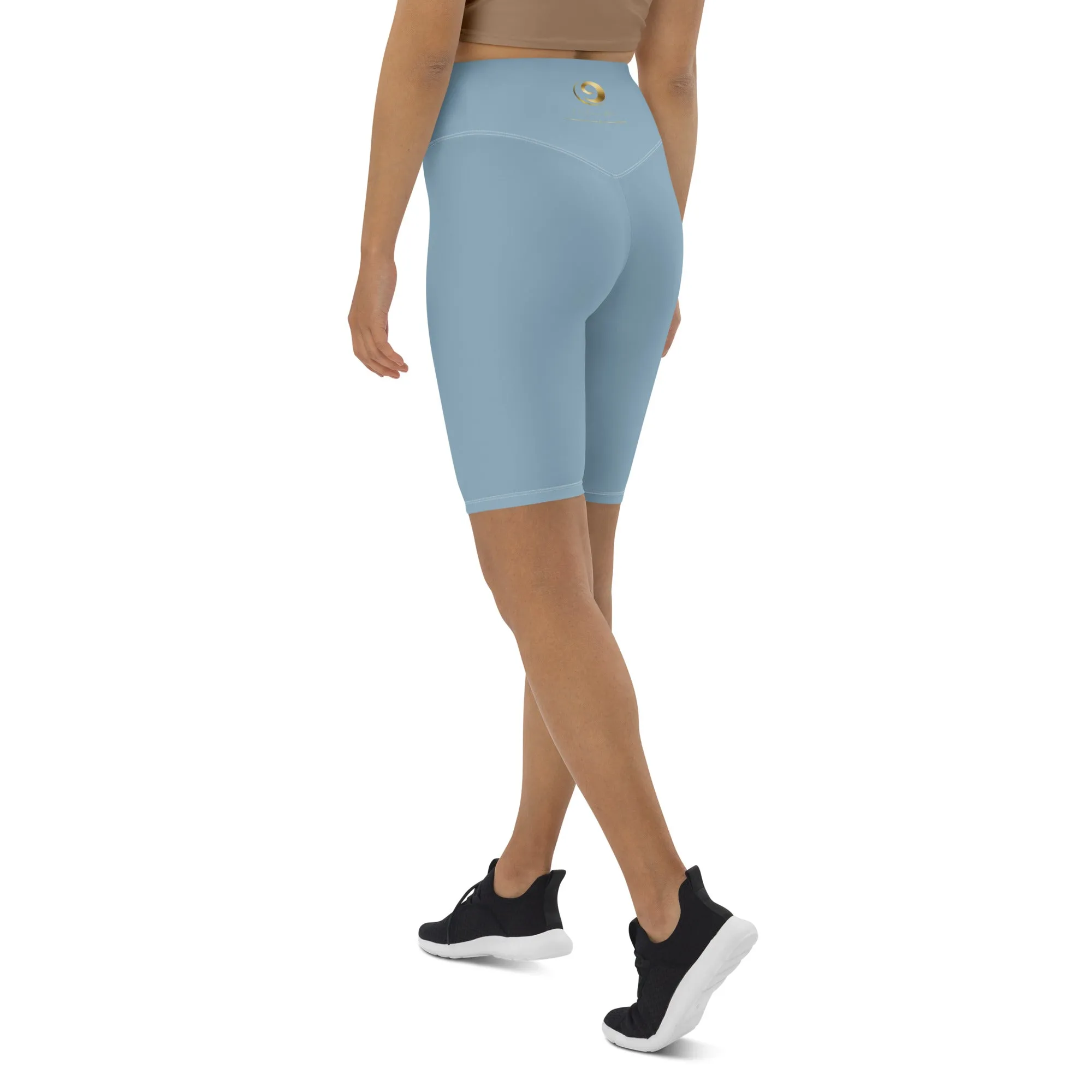 Sky Blue Chaitanya Abara Biker Shorts