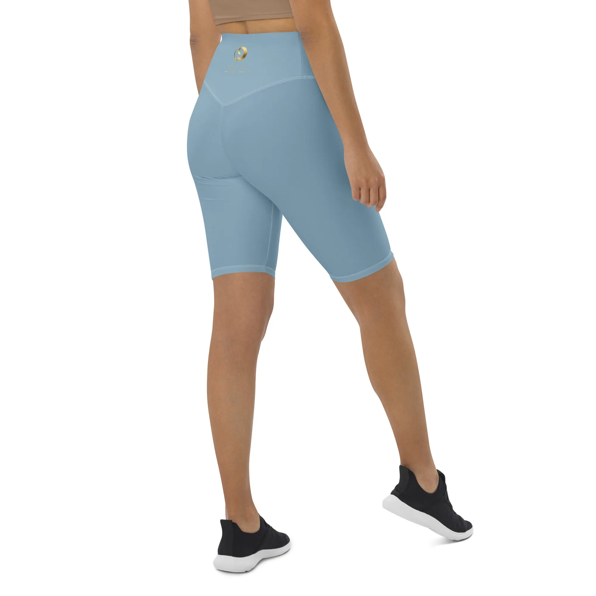 Sky Blue Chaitanya Abara Biker Shorts