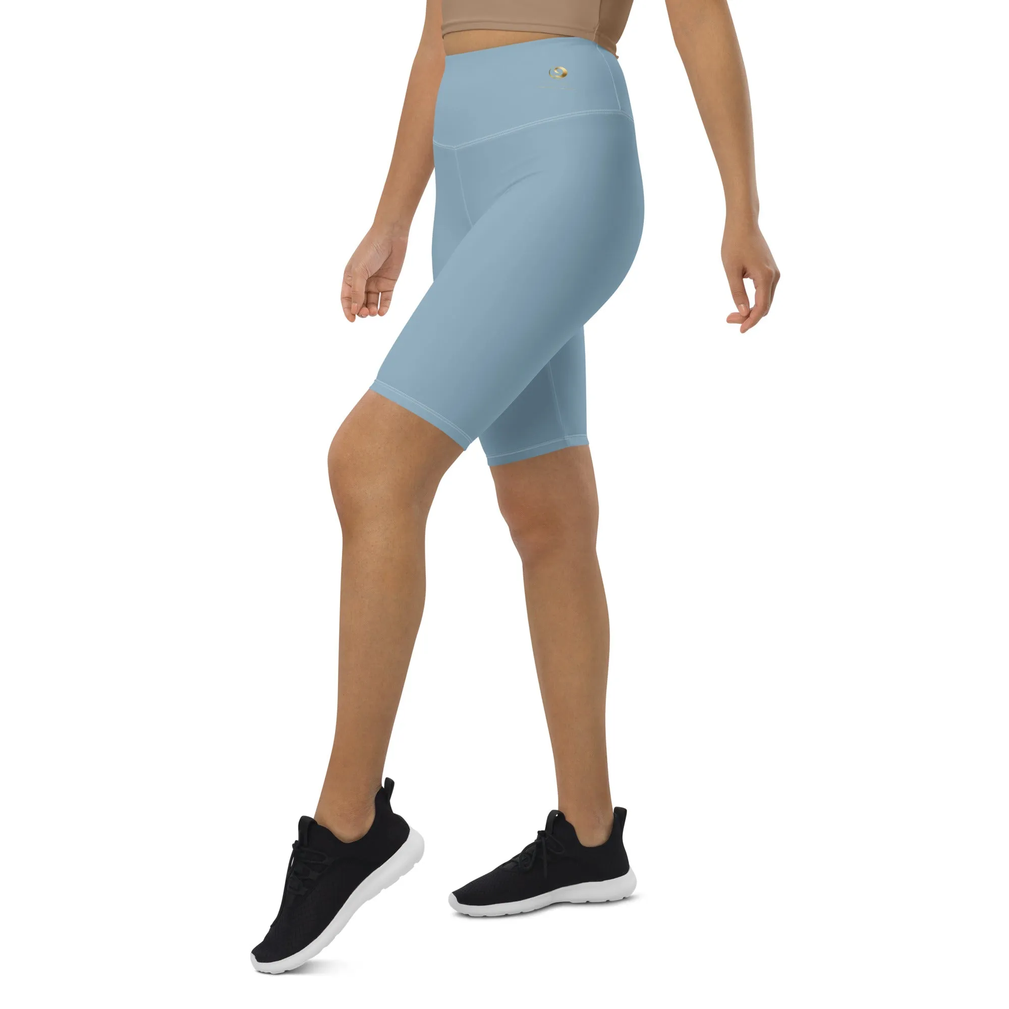 Sky Blue Chaitanya Abara Biker Shorts