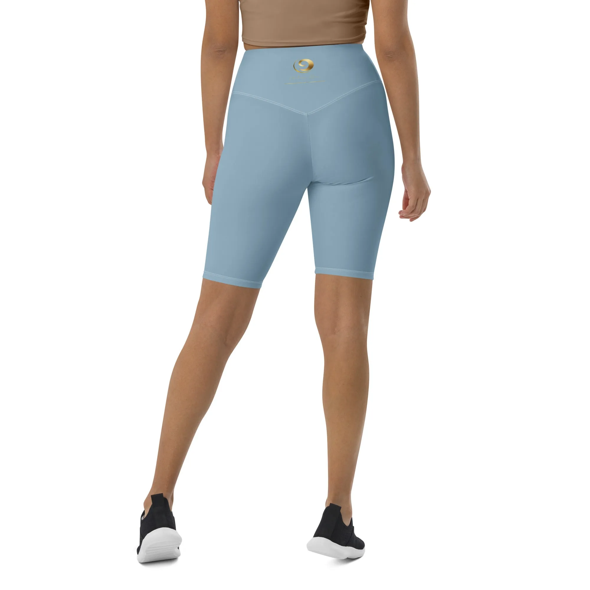 Sky Blue Chaitanya Abara Biker Shorts