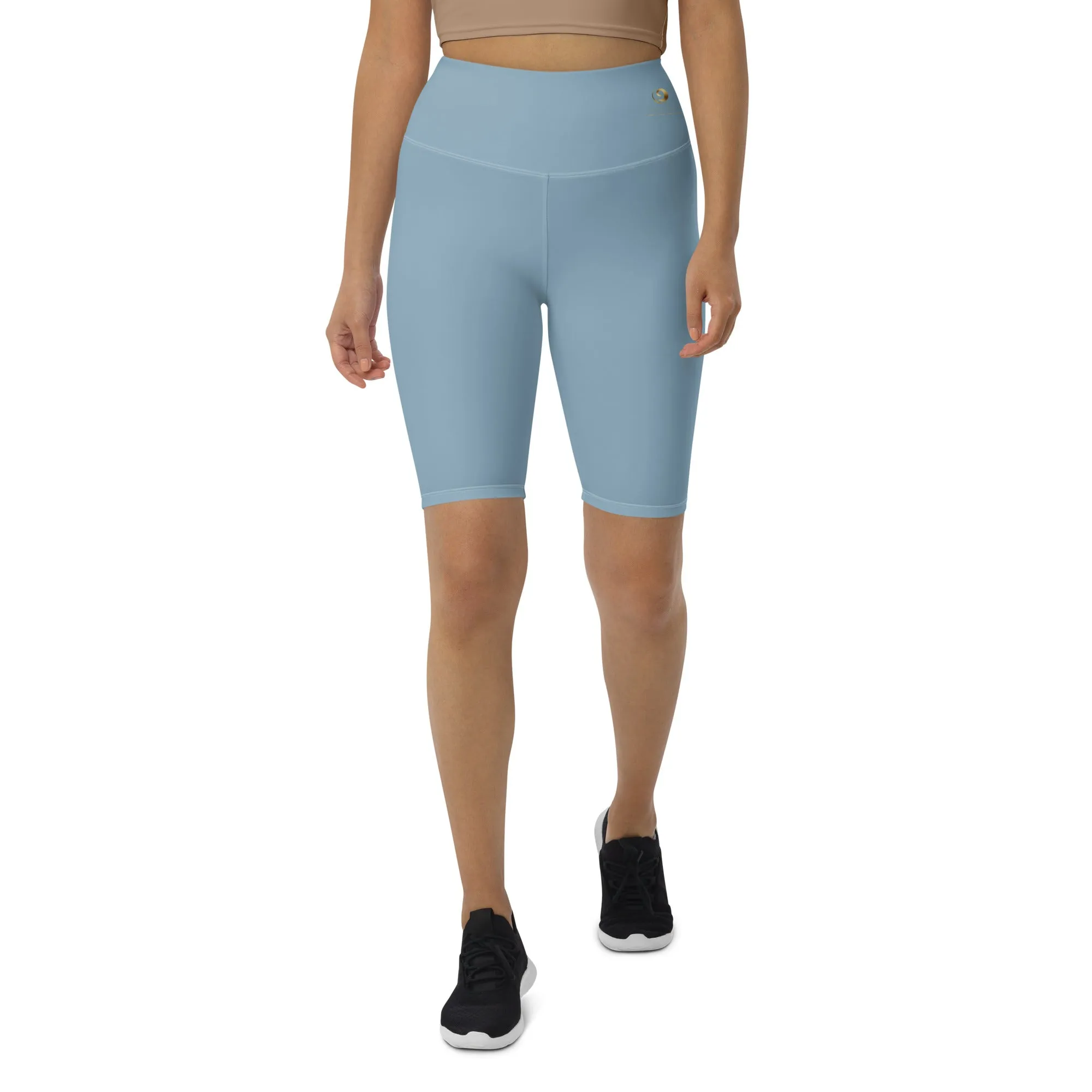 Sky Blue Chaitanya Abara Biker Shorts