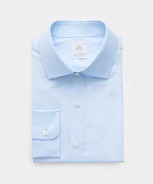 Slim Fit Spread Collar End On End Poplin Dress Shirt