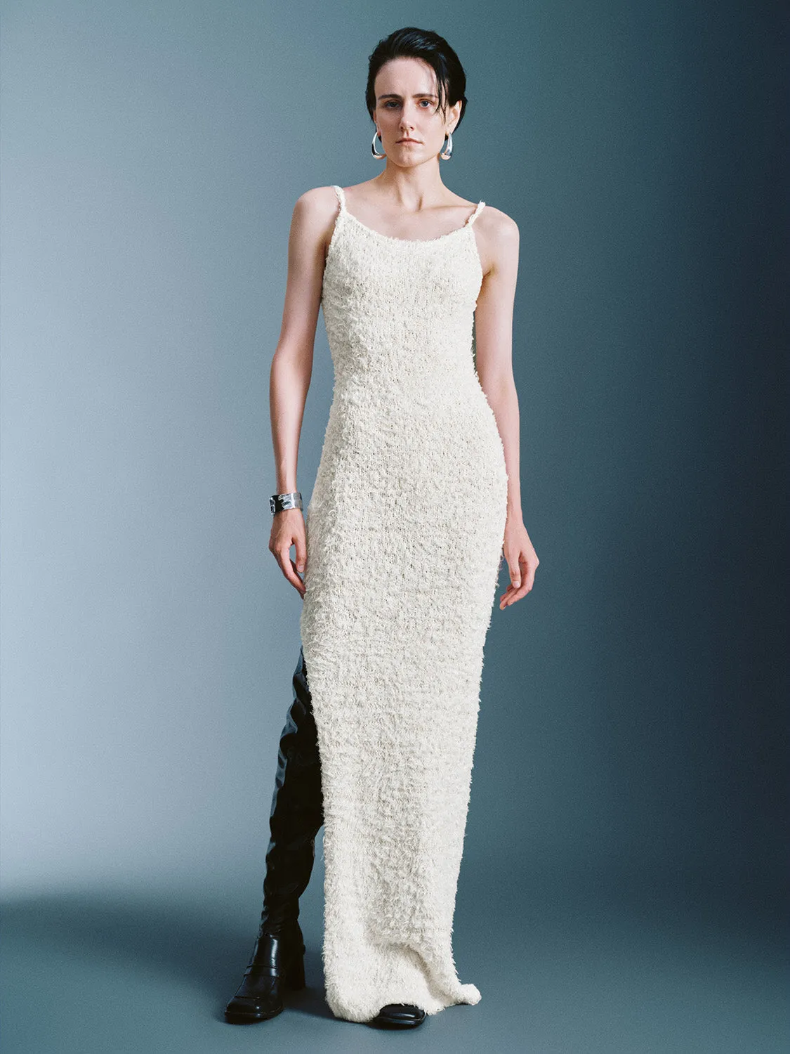 Slit Knitted Dresses