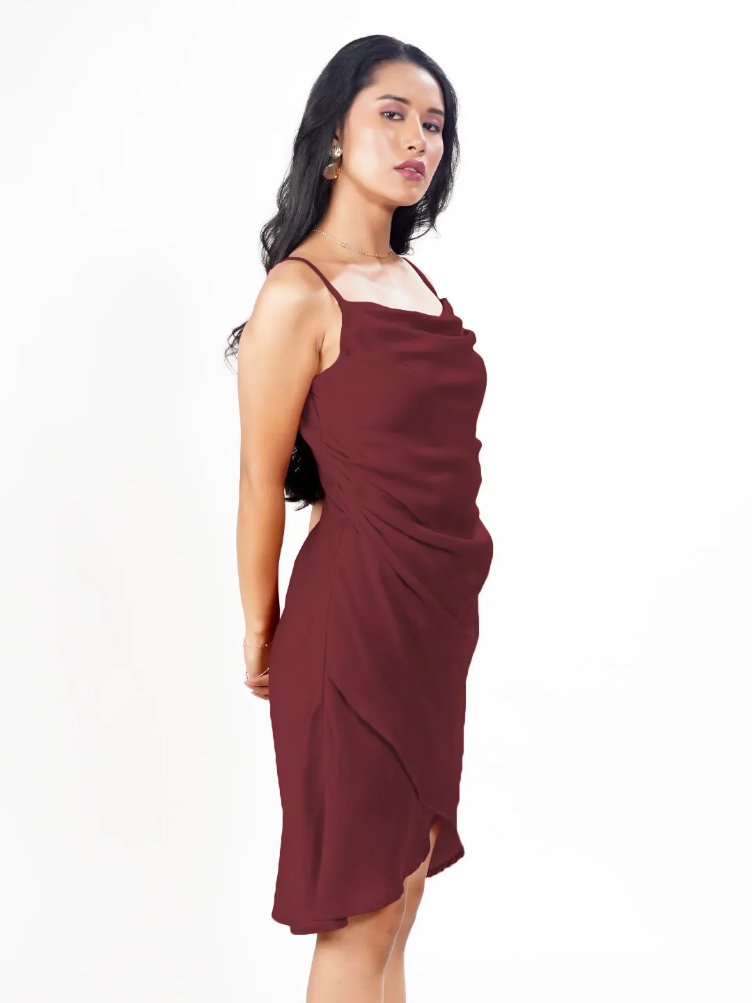 Solid Straight Fit Short Dress