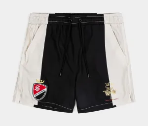 SP x Sopranos Soccer Hybrid Mens Shorts (Black/Cream)