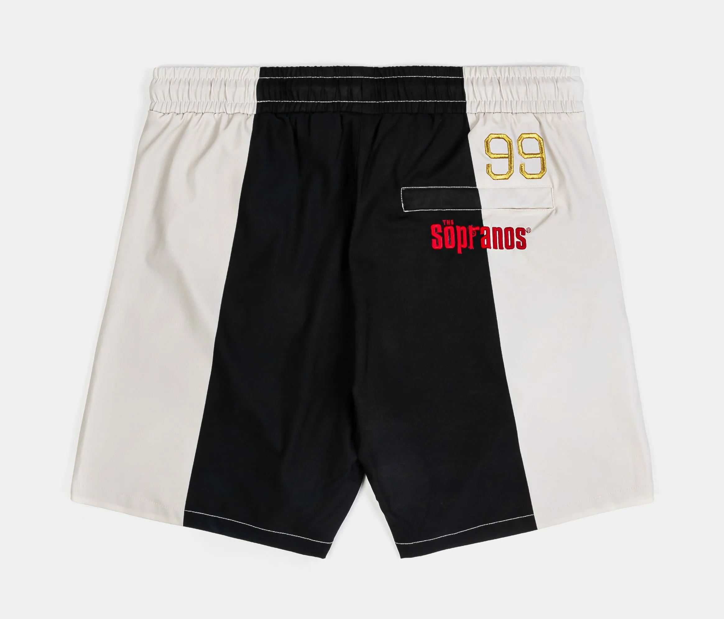 SP x Sopranos Soccer Hybrid Mens Shorts (Black/Cream)
