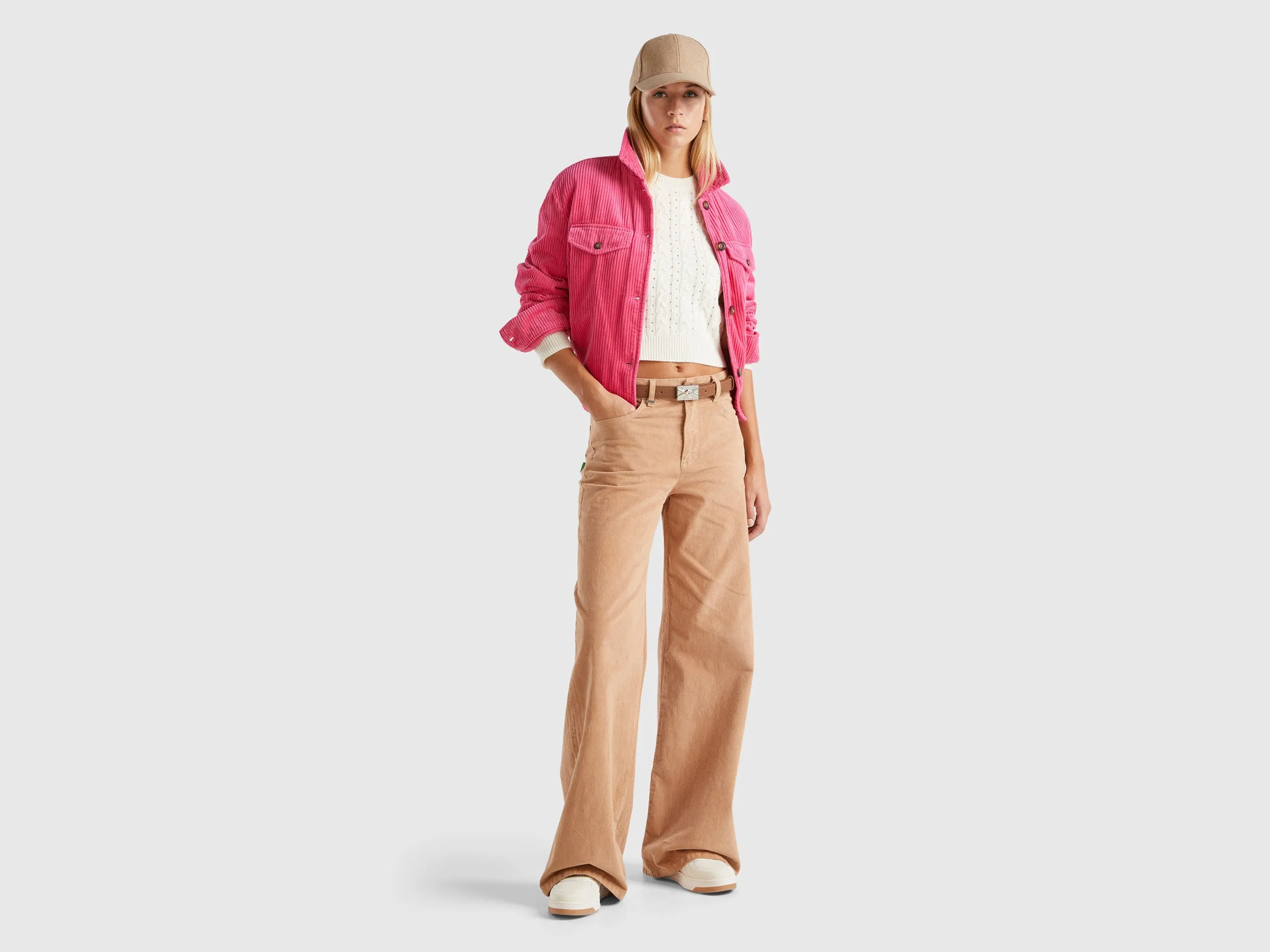 Spread Collar Textured Jacket